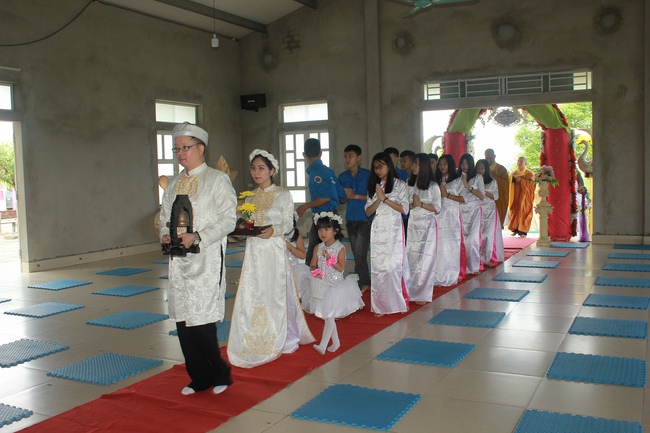 The wedding ceremony at Dong Cao – Thanh Hoa province.