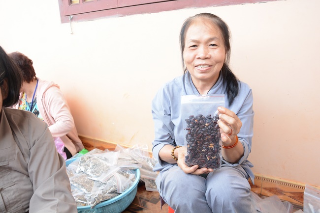 Offering five branches of Hoang Phap pagoda and releasing creatures