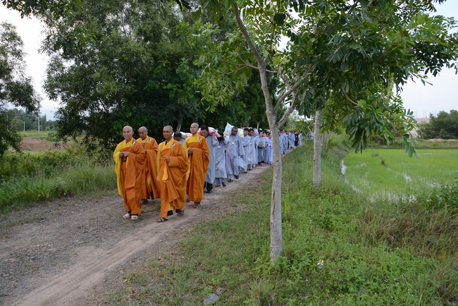 Offering five branches of Hoang Phap pagoda and releasing creatures