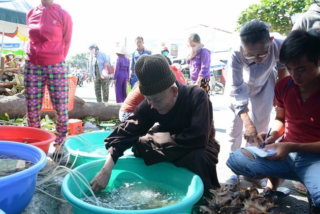 Offering five branches of Hoang Phap pagoda and releasing creatures