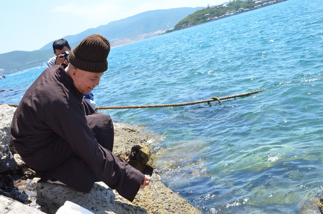 Offering five branches of Hoang Phap pagoda and releasing creatures