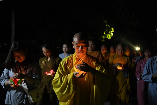 The Buddhist Festival chanting Ksihitigarbha on occasion of the great Ullambana Ceremony  at Hoa Phuc Pagoda – Hanoi