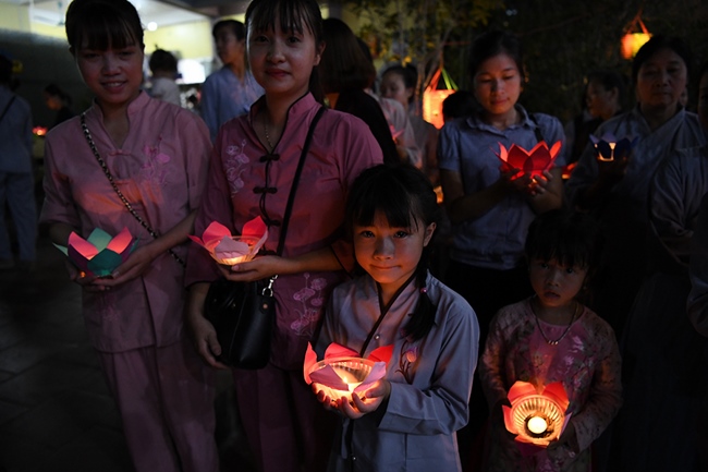 The Buddhist Festival chanting Ksihitigarbha on occasion of the great Ullambana Ceremony  at Hoa Phuc Pagoda – Hanoi