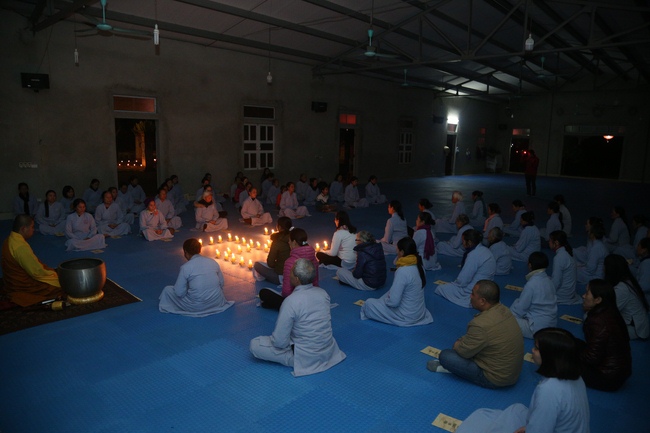 Dong Cao pagoda warmly celebrating enlightened achievement of the Bodhisattva Siddhartha