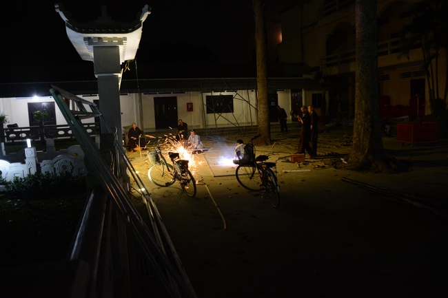 Series photos of activities preparing for the New Year 2019