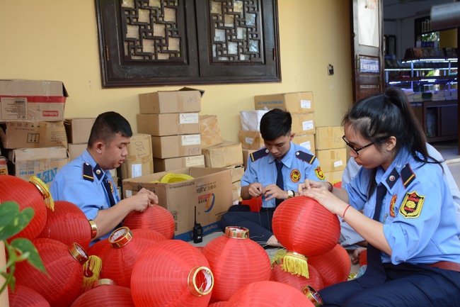 Series photos of activities preparing for the New Year 2019