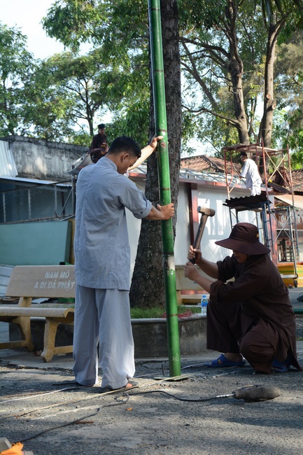 Series photos of activities preparing for the New Year 2019