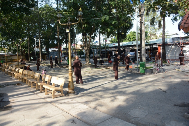 Series photos of activities preparing for the New Year 2019