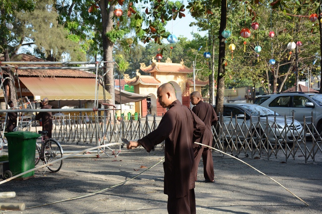 Series photos of activities preparing for the New Year 2019