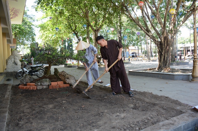 Series photos of activities preparing for the New Year 2019