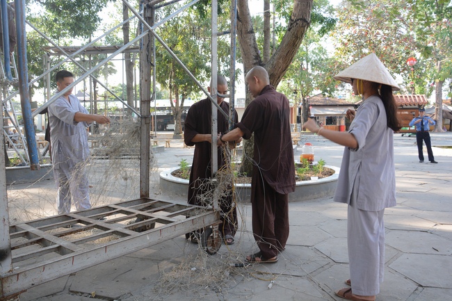 Series photos of activities preparing for the New Year 2019