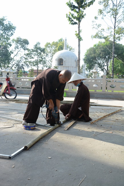 Series photos of activities preparing for the New Year 2019