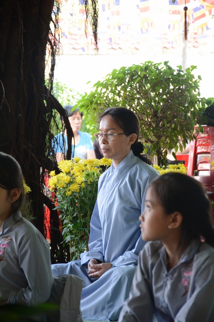 Year-end summarizing ceremony at Nhat Phap pagoda in Dong Nai.