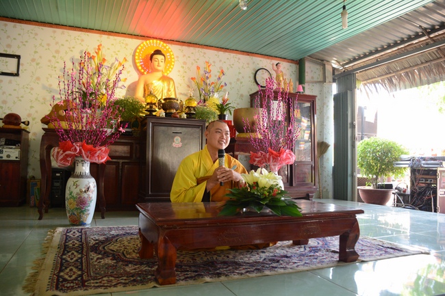Year-end summarizing ceremony at Nhat Phap pagoda in Dong Nai.