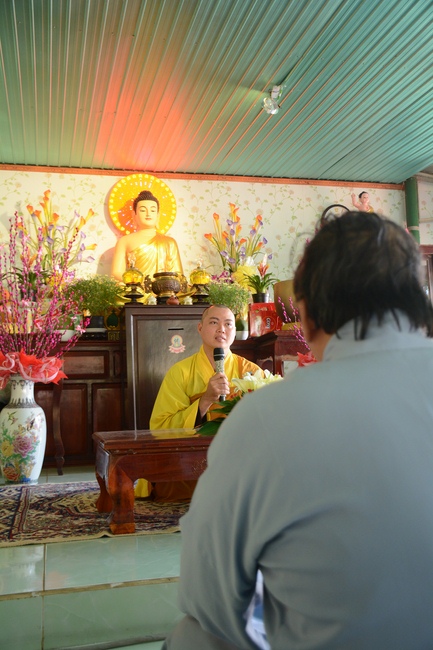 Year-end summarizing ceremony at Nhat Phap pagoda in Dong Nai.