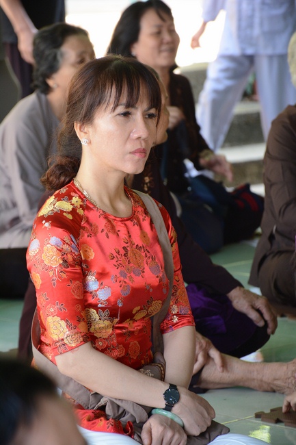 Year-end summarizing ceremony at Nhat Phap pagoda in Dong Nai.