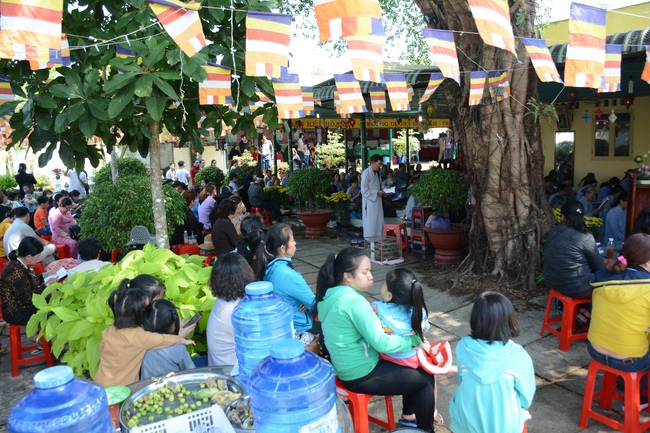 Year-end summarizing ceremony at Nhat Phap pagoda in Dong Nai.