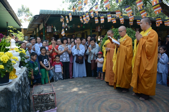Year-end summarizing ceremony at Nhat Phap pagoda in Dong Nai.