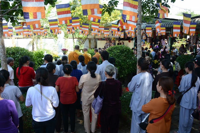 Year-end summarizing ceremony at Nhat Phap pagoda in Dong Nai.