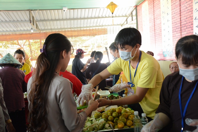 Year-end summarizing ceremony at Nhat Phap pagoda in Dong Nai.