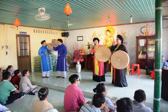 Year-end summarizing ceremony at Nhat Phap pagoda in Dong Nai.