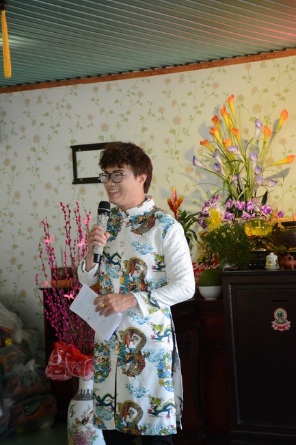 Year-end summarizing ceremony at Nhat Phap pagoda in Dong Nai.