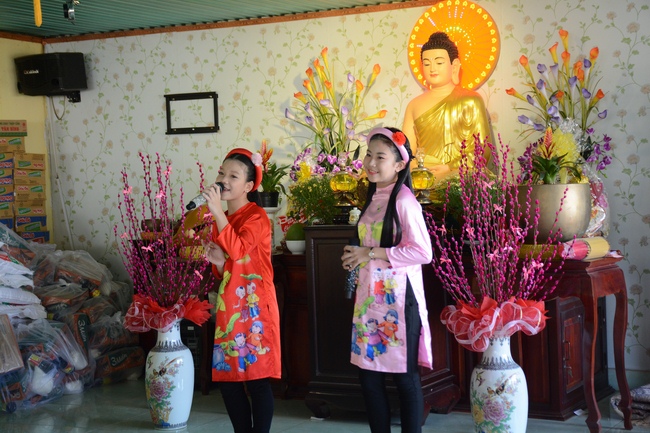 Year-end summarizing ceremony at Nhat Phap pagoda in Dong Nai.