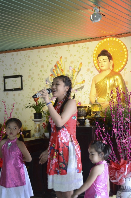 Year-end summarizing ceremony at Nhat Phap pagoda in Dong Nai.