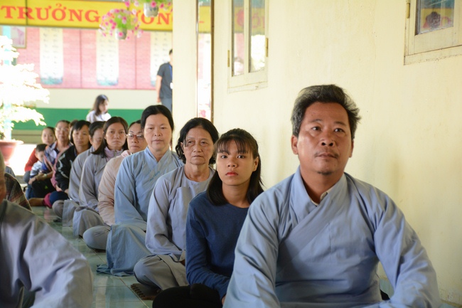 Year-end summarizing ceremony at Nhat Phap pagoda in Dong Nai.