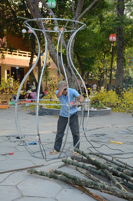 Series photos of activities preparing for the New Year 2019