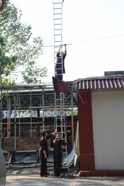 Series photos of activities preparing for the New Year 2019