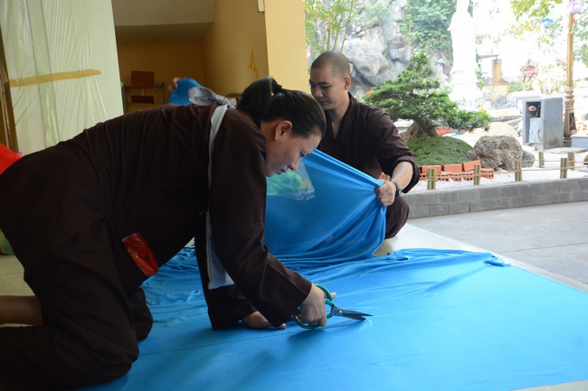 Series photos of activities preparing for the New Year 2019