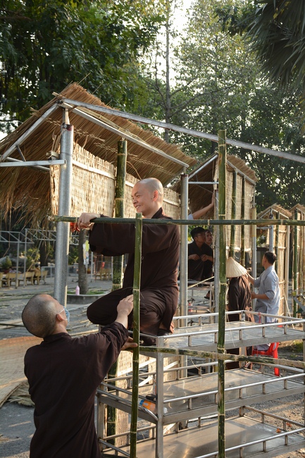 Series photos of activities preparing for the New Year 2019