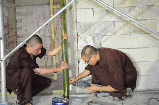 Series photos of activities preparing for the New Year 2019