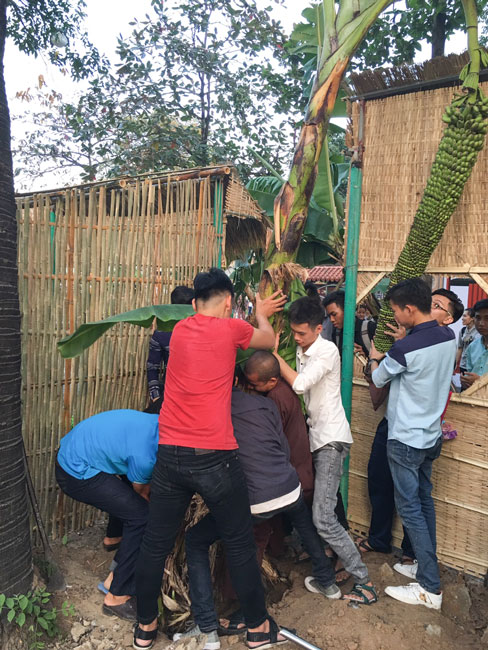 Series photos of activities preparing for the New Year 2019