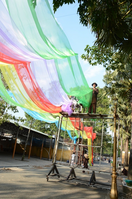 Series photos of activities preparing for the New Year 2019