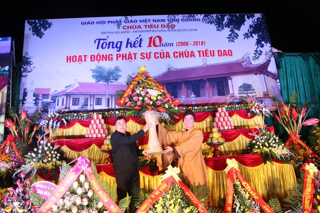 Closing ceremony of ten-year Buddha activities at Tieu Dao pagoda (2008-2018) in Quang Ninh