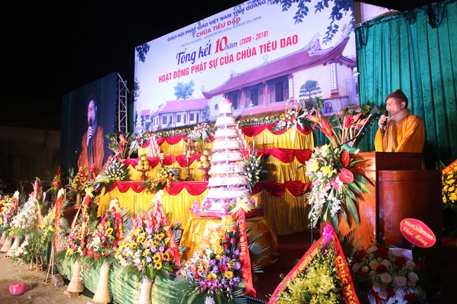 Closing ceremony of ten-year Buddha activities at Tieu Dao pagoda (2008-2018) in Quang Ninh