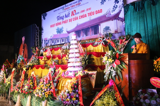 Closing ceremony of ten-year Buddha activities at Tieu Dao pagoda (2008-2018) in Quang Ninh