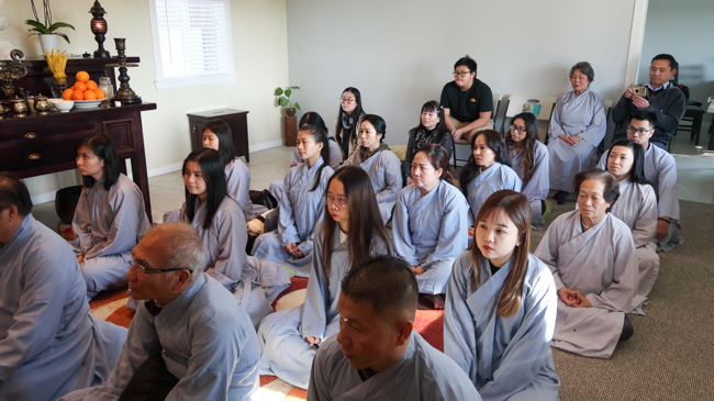 The One day Retreat at the Hoang Phap Pagoda in United States