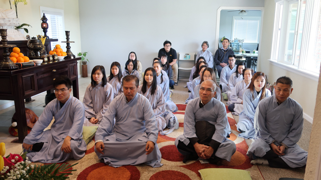 The One day Retreat at the Hoang Phap Pagoda in United States