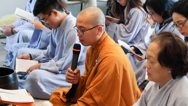 The One day Retreat at the Hoang Phap Pagoda in United States