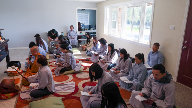 The One day Retreat at the Hoang Phap Pagoda in United States