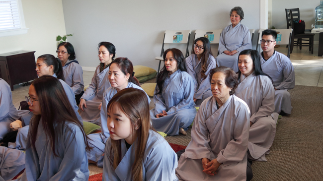 The One day Retreat at the Hoang Phap Pagoda in United States