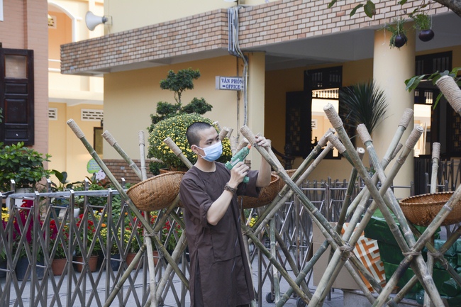 Series photos of activities preparing for the New Year 2019