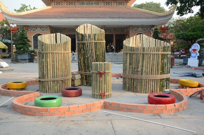 Series photos of activities preparing for the New Year 2019