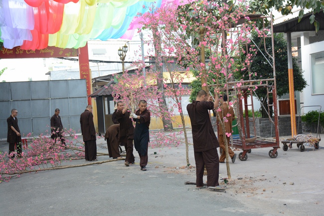 Series photos of activities preparing for the New Year 2019