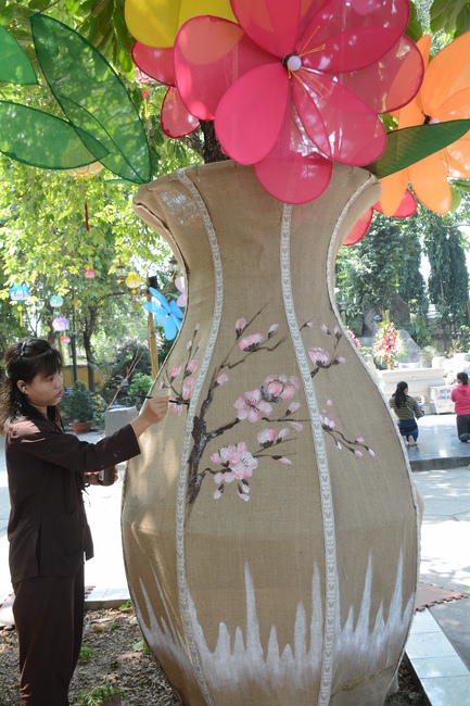 Series photos of activities preparing for the New Year 2019