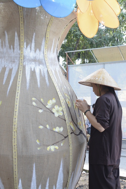 Series photos of activities preparing for the New Year 2019