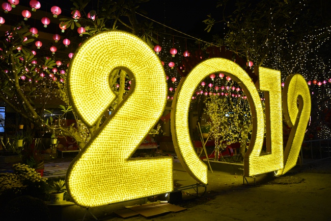 Series photos of activities preparing for the New Year 2019